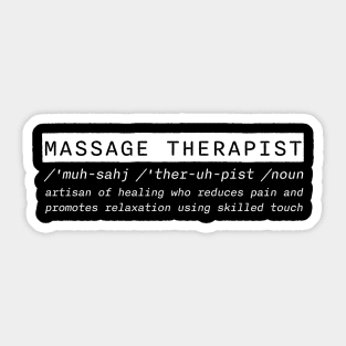 Massage Therapist Sticker